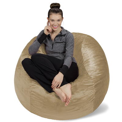 AYEASY Bean Bag Chair with Filler, Bean Bag Chairs for Adults, Bean Bag  Bed, Memory Foam Bean Bag Couch with Washable Microfiber Cover, Giant  Beanbag