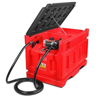 Portable 48 Gallon Fuel Tank with Pump for Gasoline & Diesel, 15GPM High  Flow Rate 12V DC Self-Priming Fuel Transfer Pump, 13.1ft Hose, Auto Fueling  Nozzle, for Easy Fuel Transportation - Yahoo