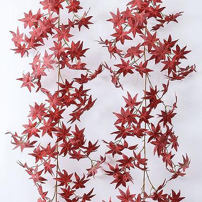 mizii 2 Strands Autumn Artificial Vines Maple Garland 67 Real