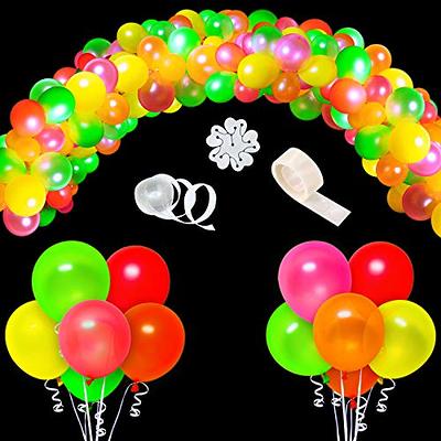 Neon Balloon Arch Birthday Glow up Party Decorations Retro Party Bridal  Shower Garland Set Fluorescent Balloons Party Supplies 