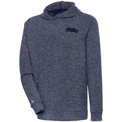 Men's Antigua Heather Gray/Navy Chicago Bears Victory Colorblock Quarter-Zip Pullover Top Size: Small