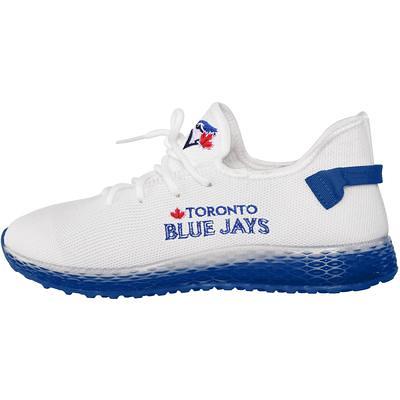 Youth ISlide White Toronto Blue Jays Varsity Stripes Slide Sandals