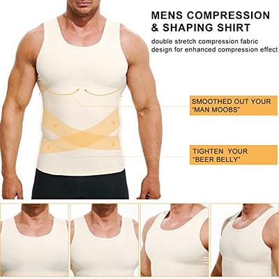 Men's Body Shaper Slimming Vest Abs Abdomen Compression Shirt