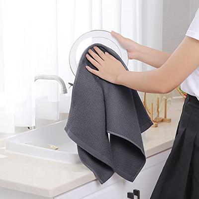 6pcs Soft Absorbent Dish Towels Washclothes Quick Drying Dish Rags