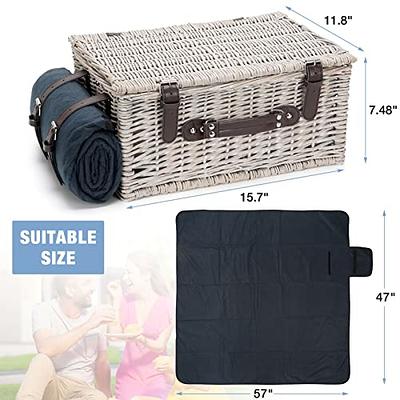 Rattan Insulated Lunch Bag Rattan Women Men Kids Thermos Cooler