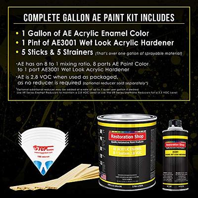 Restoration Shop Electric Blue Metallic Acrylic Urethane Auto Paint  Complete Gallon Paint Kit, Single Stage High Gloss 