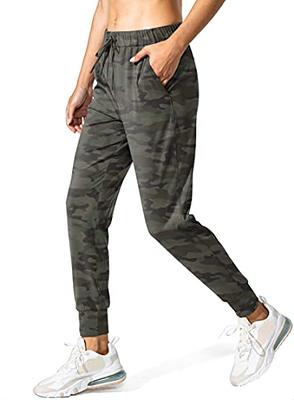 SANTINY Women's Joggers Pants Pockets Drawstring Running Sweatpants for  Women Lounge Workout Jogging Black Medium