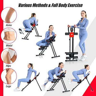 Goplus Foldable Core Abdominal Trainer, AB Workout Machine