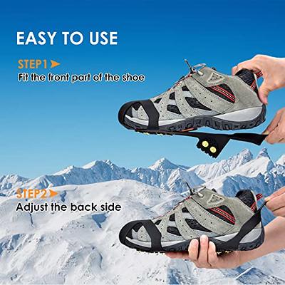 Walk Traction Cleats Ice Crampons for Men Women,Running on Snow