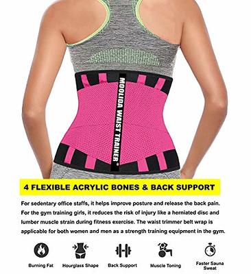 Moolida Waist Trainer for Women Weight Loss Waist Trimmer Workout Fitness  Back Support (Hotpink,X-Large) - Yahoo Shopping