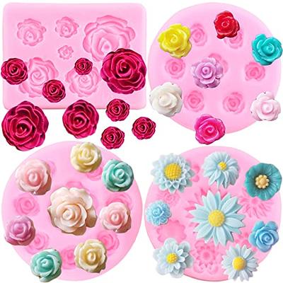 5pcs Daisy Decor Cake Topper, Simple Paper Flower Cake Top Decoration For  Party