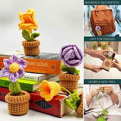 AYQNMHR Crochet Kits for Beginners - All-in-One Learn to Crochet 6  Different Flowers Sets - Crochet Kit for Beginners with Step-by-Step Video  Tutorials, DIY Home Decoration Idea Gift (Purple) - Yahoo Shopping