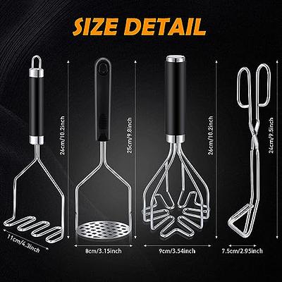 Zulay Kitchen Non-Scratch Potato Masher Kitchen Tool - Durable Stainless  Steel Wrapped in Premium Silicone Mashed Potatoes Masher - Versatile Masher