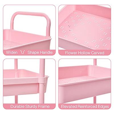 Cartoon Style Faltbarer Rücksitz Autositz Getränkehalter Rücksitz Food Tray  Storage Organizer Table (Pink)