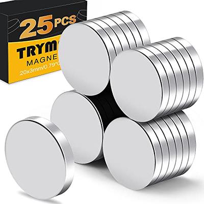 40 Pcs Super Strong Neodymium Disc Magnets, 18mm x 3mm Small Magnets for  Dry Erase Board Whiteboard Office Fridge Crafts, Mini Round Rare Earth  Magnets for DIY Building Scientific Models 