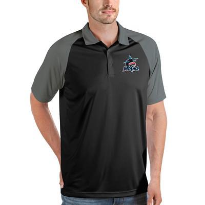 Antigua Apparel / Women's Miami Marlins Structure Black Long Sleeve Button  Down Shirt