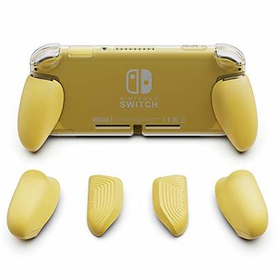  Skull & Co. GripCase OLED Bundle: A Dockable Transparent  Protective Case with Replaceable Grips [to fit All Hands Sizes] for Nintendo  Switch OLED Model- Neon Blue (L) Neon Red (R) 