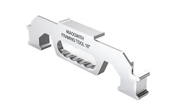 Framing Tools 16 Inch On-Center Stud Layout Tool, Made of Durable Aluminum,  Measurement Jig Tool for Walls, Roofs and Ladders