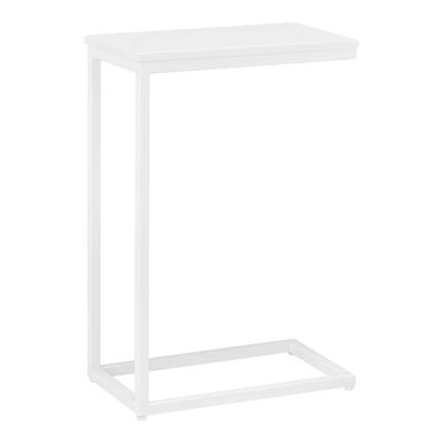 StyleWell Donnelly White C-Shaped Side Table with White Wood Top ST8008WHB  - The Home Depot