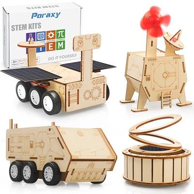 SainSmart Jr. Woodworking Building Kit, 4-in-1 Kids STEM Projects Set, DIY  Wood Crafts Assembly Toys with Different Combinations for Boys and Girls