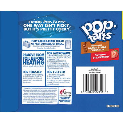 Pop-Tarts Frosted Strawberry Instant Breakfast Toaster Pastries,  Shelf-Stable, Ready-to-Eat, 13.5 oz, 8 Count Box 