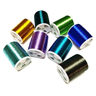 8pcs*240yd) Kalavarma 240 Yards/Spool 220M Metallic Wrapping