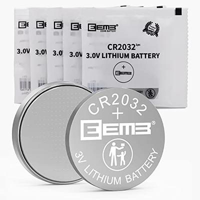 Tenergy CR1620 3V Lithium Button Cell Battery, for Car Keys, Watches,  Calculators, Remote Controls, 5 Pack