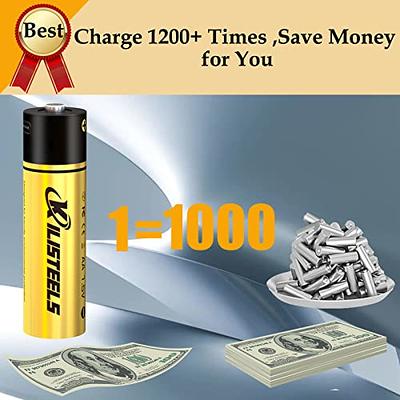 100% Capacity 1.5V AA Rechargeable Battery aa Li-ion Batteries 3400mWh  Lithium Cell for Remote Control Wireless Mouse Toy