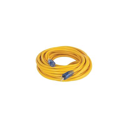 Pro Lock Extension Cord with CGM Yellow Lighted 50' 12/3 SJTW