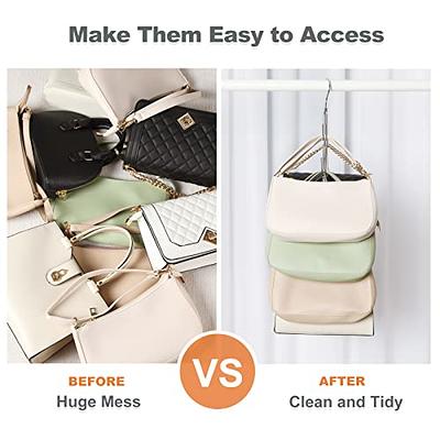 Purse Hanger For Closet Rotating Handbag Hanging Hook Bag With 4 Hooks  Hanging Handbags Holder Organizer For Scarf Belt - Temu