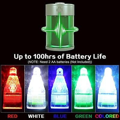 1pc Waterproof Night Fishing Lights LED Flashing Mini Deep Drop