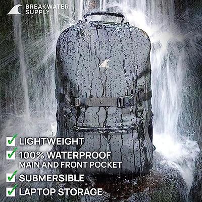 Breakwater Supply™ Fogland Waterproof Submersible Backpack with Laptop  Sleeve & Airtight Zippers for Outdoors, Travel, Boating, Kayaking, Surfing,  Floating Dry Bag, Unisex, TPU (Stealth Black, 25L) - Yahoo Shopping