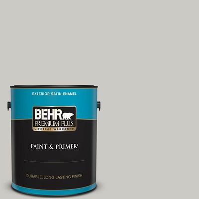 BEHR PREMIUM 1 gal. #52 White Satin Enamel Interior/Exterior