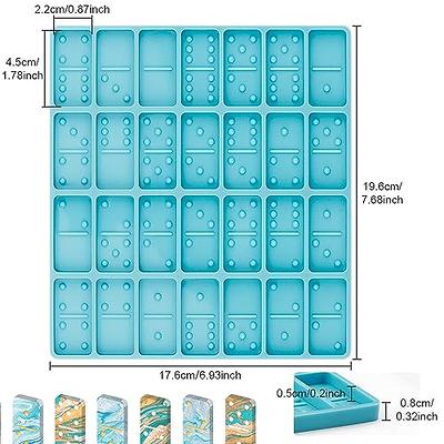 DIY Domino Resin Molds, Set of 28 Cavities Professional Dominoes Silicone  Mold for Epoxy Resin Domino Game Casting Mold,Handmade Gift, Home Decoration