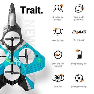 V17 Jet Fighter Stunt RC Airplane, 2022 New RC 360° Stunt Spin