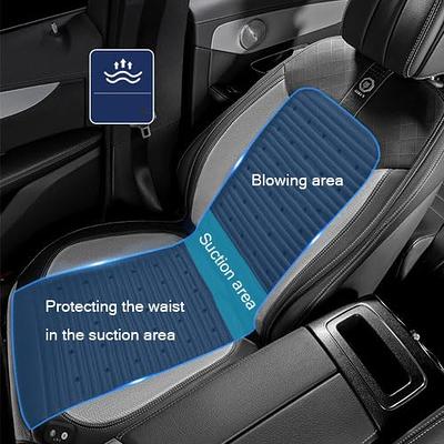 12V Summer Car Cooling Seat Cushion With Fans Ventilation Breathable Mat  Cover