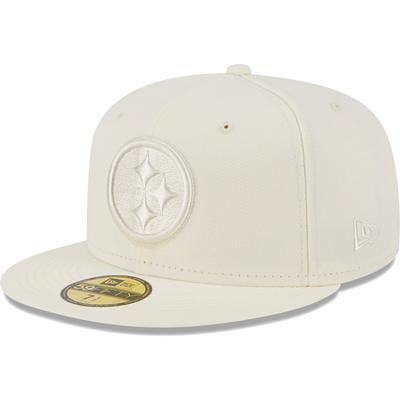 Men's New Era Cream Pittsburgh Steelers Retro 59FIFTY Fitted Hat