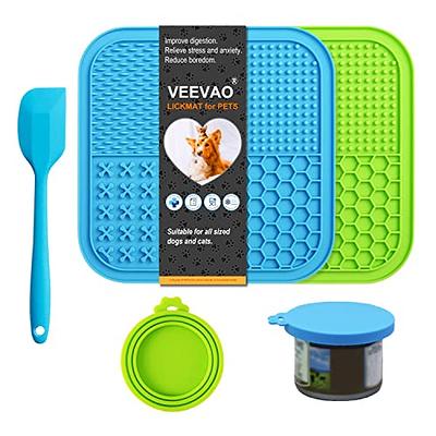 2 Pack Blue+greenpad For Dog Lick, Pet Mat Slow Feeders & Anxiety Relief,  Perfect For Dog Food, Cat Food, Cat Treats, Yogur