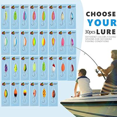 Color Fishing Lure Spoon Metal  Fishing Spoon Lure Single Hook