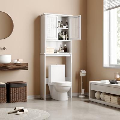 ChooChoo Bathroom Medicine Cabinet 23.6 L x8.9 W x29.3 H Wall Bathroom Cabinet, Double Doors Bathroom Cabinet Wall Mounted with Adjustable Shelves