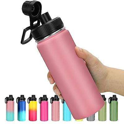 Zulu Ace 24oz Vacuum Insulated Stainless Steel Water Bottle with Chug  Spout, Leak-Proof Locking Lid and Removable Base, Metal Reusable Bottle for