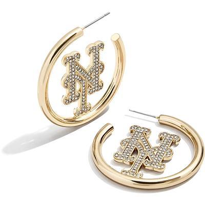 Baublebar New York Giants Logo Large Hoop Earrings in Gold