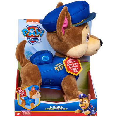 PAW Patrol, Talking Chase 12-inch-Tall Interactive Plush Toy, for