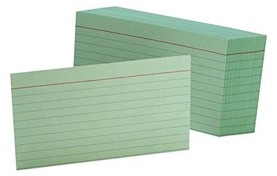 Oxford 4 x 6 Ruled White Index Cards, 100/Pack