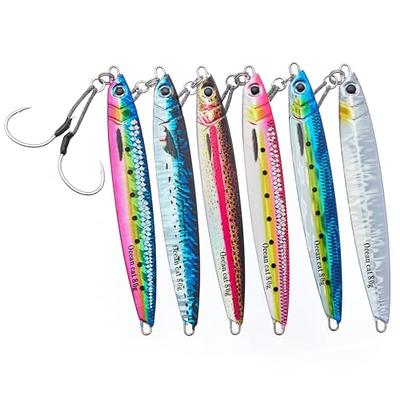 OCEAN CAT 1 PC Lead Metal Flat Slow Fall Pitch Fishing Jigs Lures