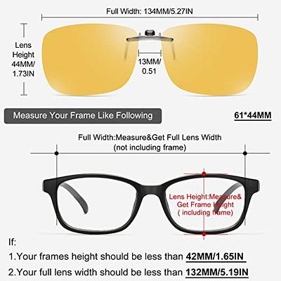 Xfeel Aviator Night Driving Glasses for Men Women, Polarized Anti Glare Yellow Lens Night Vision Glasses for Night Time