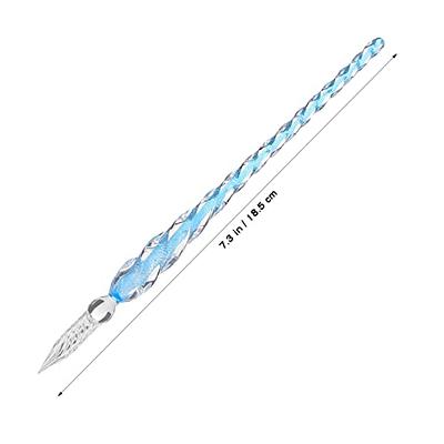 Glass Dip Pen Set,Calligraphy Pen,Crystal Signature Pen for Art, Writing,  Signatures -Decoration and Business Gift