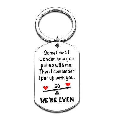 Couple Gifts for Boyfriend Girlfriend Cute Anniversary Keychains Gifts for  Him
