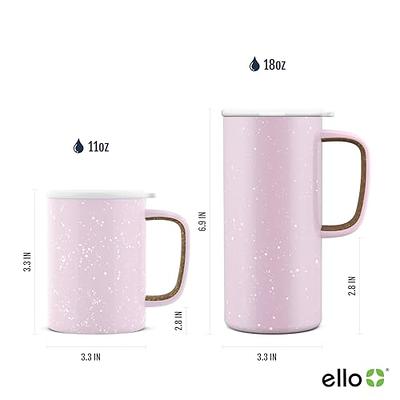 Ello Port 40oz Tumbler with Carry Loop & Integrated Handle, Vacuum  Insulated Stainless Steel Reusable Water Bottle, Travel Mug with Leak Proof  Lid and