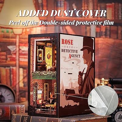 DIY Book Nook Kit - Detective Agency, 3D Wooden Puzzle Bookend for Book Nook  Shelf Insert Decor